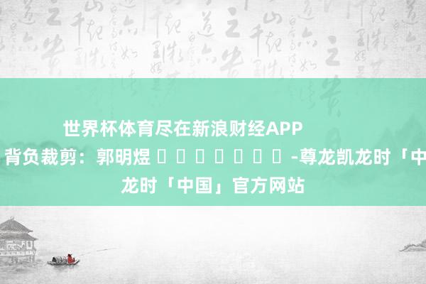 世界杯体育尽在新浪财经APP            						背负裁剪：郭明煜 							-尊龙凯龙时「中国」官方网站
