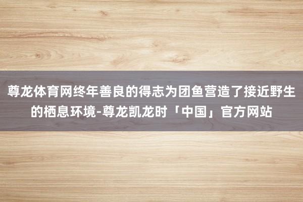 尊龙体育网终年善良的得志为团鱼营造了接近野生的栖息环境-尊龙凯龙时「中国」官方网站